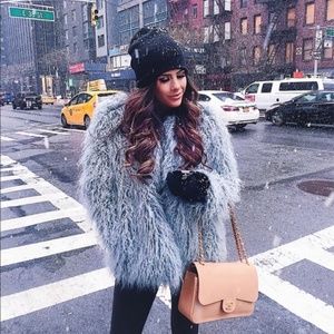 NWT  H&M Faux Fur Jacket